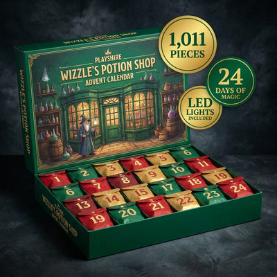 Wizzle’s Potion Shop: 24-Day Advent Calendar Building Set